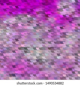 Light Purple vector background in polygonal style. Abstract gradient illustration with colorful rectangles. Template for cellphones.