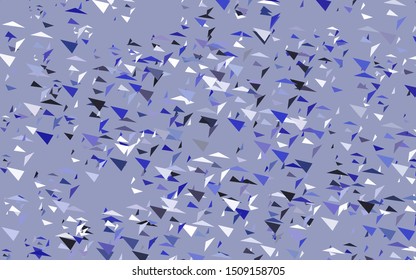 Light Purple vector background with polygonal style. Modern abstract illustration with colorful triangles. Pattern for websites.