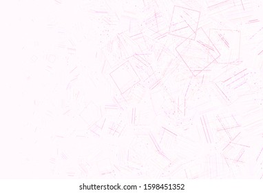 Light Purple vector background with polygonal style with circles. Illustration with colorful circles, triangles, rectangles. Template for wallpapers.