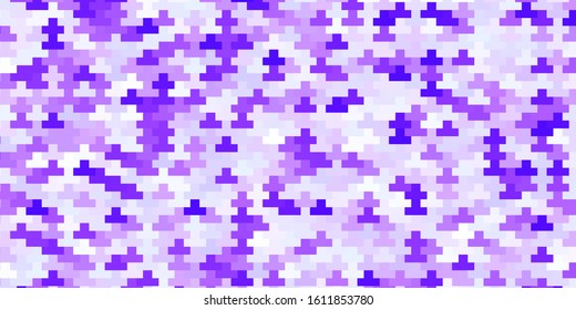 Light Purple vector background in polygonal style. Colorful illustration with gradient rectangles and squares. Pattern for commercials, ads.