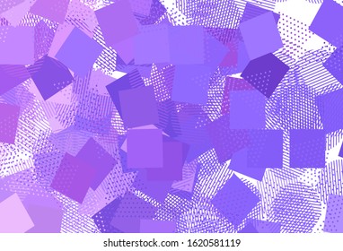 Light Purple vector background with polygonal style with circles. Circles, lines, rhombus with colorful gradient. Pattern for booklets, leaflets