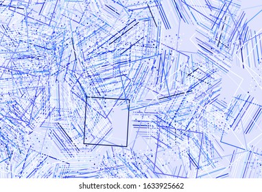 Light Purple vector background with polygonal style with circles. Abstract gradient illustration with circles, triangles, cubes. Best design for poster, banner.