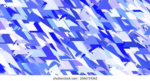 Hellvioletter Vektorhintergrund mit polygonalen Formen. Hervorragende abstrakte Illustration mit einer Reihe von bunten Dreiecken. Starten Sie Design für Inspiration.