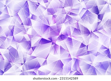 Light Purple vector background with polygonal style. Modern abstract illustration with colorful triangles. Simple design for your web site.