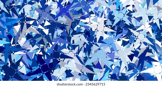 Light Purple vector background with polygonal forms. Magnificent abstract illustration with triangular shapes , forms. Template for commercials.