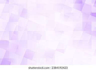 Hellvioletter Vektorhintergrund im polygonalen Stil. Abstrakte Glitter-Illustration mit rechteckigen Formen. Muster können für Webseiten verwendet werden.