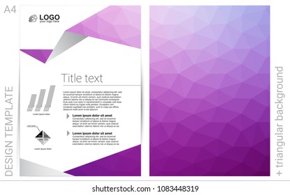Light Purple vector  background for presentations. Glitter abstract design concept with text box. New design for a poster, banner of your website.