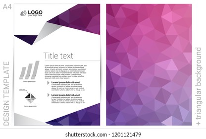 Light Purple vector  background for presentations. Glitter abstract design concept with text box. The pattern can be used for any ad, booklets.