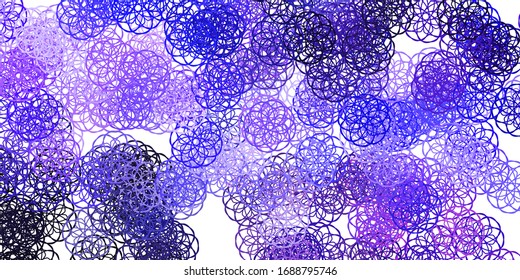 Light Purple vector background with random forms. Colorful illustration with simple gradient shapes. Modern design for your ads.