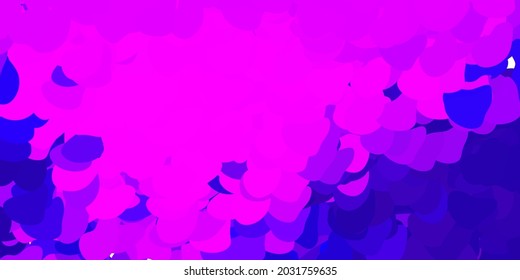 Light purple vector background with random forms. Colorful abstract forms with gradient in simple style. Simple illustration for your web site.