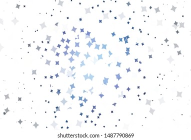 Light Purple vector background with small and big stars. Stars on blurred abstract background with gradient. Pattern for astronomy websites.