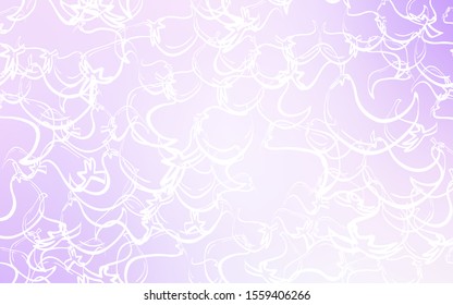 Light Purple vector background with spicy peppers. peppers on blurred abstract background with colorful gradient. Pattern for menu of cafes, bars, restaurants.