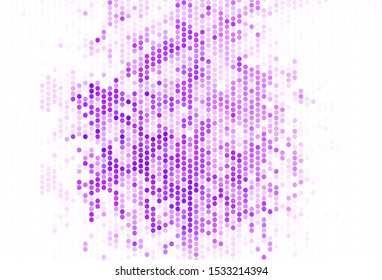 Light Purple vector background with spots. Beautiful colored illustration with blurred circles in nature style. Pattern for textures of wallpapers.