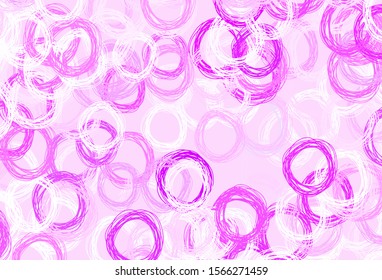 Light Purple vector background with spots. Glitter abstract illustration with blurred drops of rain. Pattern for textures of wallpapers.