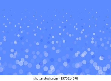 Light Purple vector background with spots. Abstract illustration with colored bubbles in nature style. Pattern for futuristic ad, booklets.
