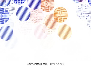 Light Purple vector background with spots. Beautiful colored illustration with blurred circles in nature style. Pattern for futuristic ad, booklets.
