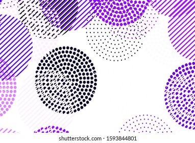 Light Purple vector background with spots. Modern abstract illustration with colorful water drops. New template for your brand book.