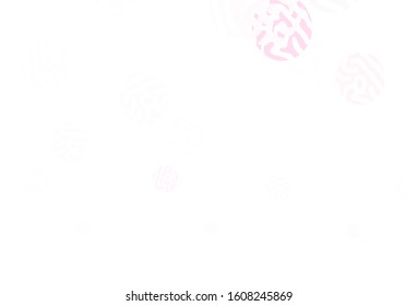 Light Purple vector background with spots. Glitter abstract illustration with blurred drops of rain. Pattern for ads, leaflets.