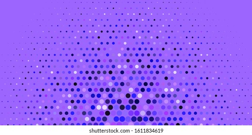 Light Purple vector background with spots. Abstract decorative design in gradient style with bubbles. Pattern for business ads.