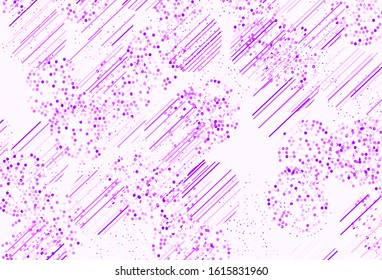 Light Purple vector background with spots. Glitter abstract illustration with blurred drops of rain. Pattern for beautiful websites.