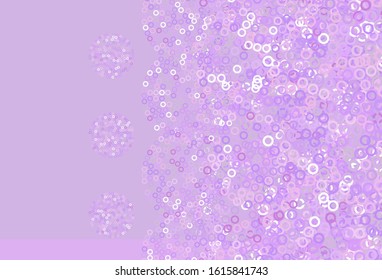 Light Purple vector background with spots. Modern abstract illustration with colorful water drops. New template for your brand book.