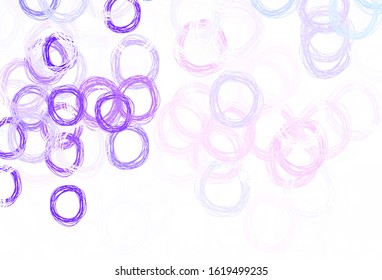 Light Purple vector background with spots. Beautiful colored illustration with blurred circles in nature style. Pattern for beautiful websites.