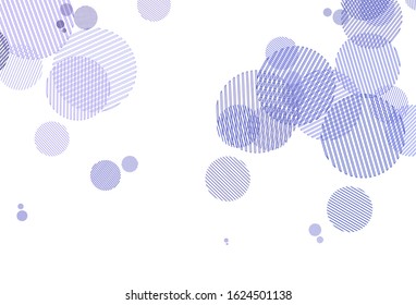 Light Purple vector background with spots. Glitter abstract illustration with blurred drops of rain. Pattern for futuristic ad, booklets.