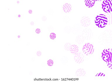 Light Purple vector background with spots. Modern abstract illustration with colorful water drops. Pattern for beautiful websites.