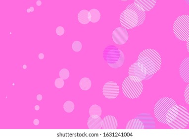 Light Purple vector background with spots. Abstract illustration with colored bubbles in nature style. Pattern for beautiful websites.