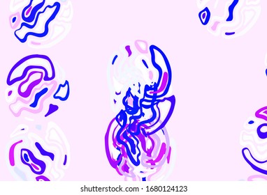 Light Purple vector background with spots. Modern abstract illustration with colorful water drops. Pattern for beautiful websites.