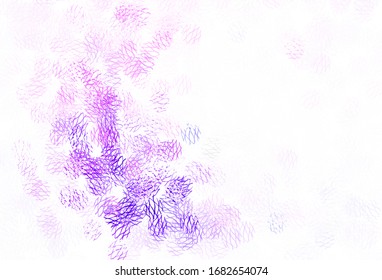 Light Purple vector background with spots, lines. Modern abstract illustration with colorful dots, lines. Pattern for textures of wallpapers.