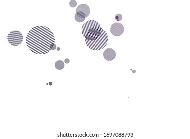 Light Purple vector background with spots. Blurred decorative design in abstract style with bubbles. New template for your brand book.