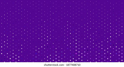 Light purple vector background with spots. Colorful illustration with gradient dots in nature style. Pattern for wallpapers, curtains.