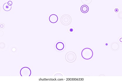 Light Purple vector background with spots. Glitter abstract illustration with blurred drops of rain. Pattern for beautiful websites.