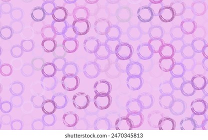 Light Purple vector background with spots. Abstract illustration with colored bubbles in nature style. Pattern for beautiful websites.