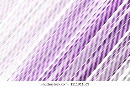 Light Purple vector background with straight lines. Lines on blurred abstract background with gradient. The template can be used as a background.