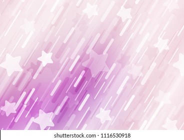 Light Purple vector background with straight lines. Shining colored illustration with narrow lines. The pattern can be used for busines ad, booklets, leaflets