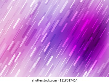 Light Purple vector background with straight lines. Shining colored illustration with narrow lines. The pattern can be used for busines ad, booklets, leaflets