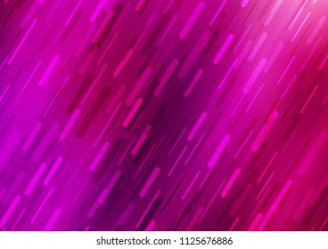 Light Purple vector background with straight lines. Lines on blurred abstract background with gradient. The template can be used as a background.