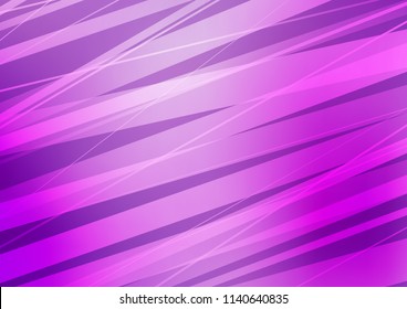 Light Purple vector background with straight lines. Glitter abstract illustration with colored sticks. The pattern can be used for websites.
