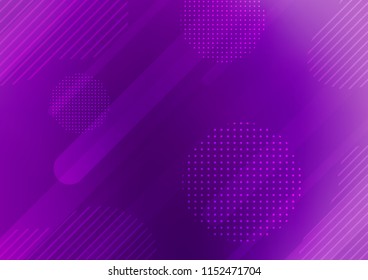 Light Purple vector background with straight lines and dots. Modern geometrical abstract illustration with sticks, dots. The pattern can be used for busines ad, booklets, leaflets