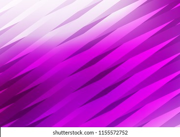 Light Purple vector background with straight lines. Decorative shining illustration with lines on abstract template. The template can be used as a background.
