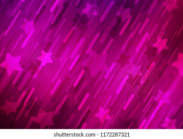 Light Purple vector background with straight lines. Shining colored illustration with narrow lines. The template can be used as a background.