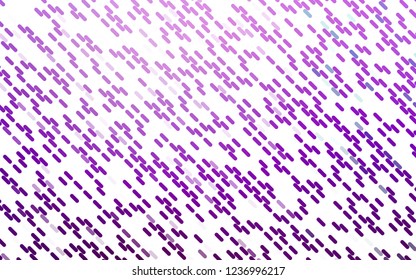 Light Purple vector background with straight lines. Glitter abstract illustration with colored sticks. Pattern for business booklets, leaflets.