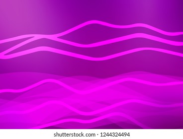 Light Purple vector background with straight lines. Glitter abstract illustration with colored sticks. Best design for your ad, poster, banner.