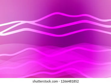 Light Purple vector background with straight lines. Modern geometrical abstract illustration with staves. The pattern can be used as ads, poster, banner for commercial.