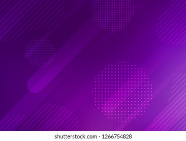 Light Purple vector background with straight lines and dots. Blurred decorative design in simple style with lines, circles. The pattern can be used for websites.