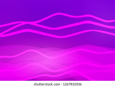Light Purple vector background with straight lines. Decorative shining illustration with lines on abstract template. Smart design for your business advert.