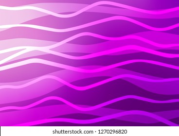 Light Purple vector background with straight lines. Lines on blurred abstract background with gradient. The pattern can be used for busines ad, booklets, leaflets