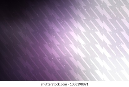 Light Purple vector background with straight lines. Colorful shining illustration with lines on abstract template. Pattern for ads, posters, banners.